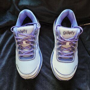 Gravity Defyer Women's Mighty Walk Athletic Shoes (Purple and White) - New